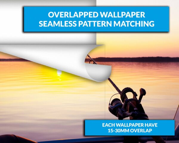 Sunset & Fishing Wallpaper Photo Wall Mural Wall UV Print Decal Wall Art Décor