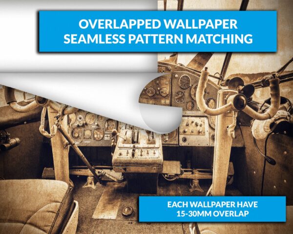 Vintage Airplane Wallpaper Photo Wall Mural Wall UV Print Decal Wall Art Décor