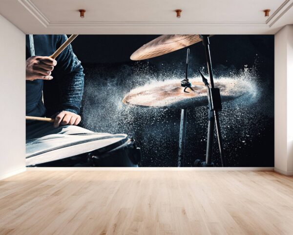 Drums at the Concert Wallpaper Photo Wall Mural Wall UV Print Decal Wall Art Décor