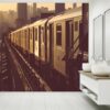 New York City Railway Wallpaper Photo Wall Mural Wall UV Print Decal Wall Art Décor