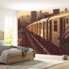 New York City Railway Wallpaper Photo Wall Mural Wall UV Print Decal Wall Art Décor