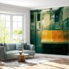 Waterproof vinyl decor depicting a tranquil subway scene