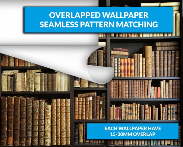 Vintage Books Wallpaper Photo Wall Mural Wall UV Print Decal Wall Art Décor