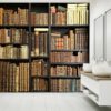 Vintage Books Wallpaper Photo Wall Mural Wall UV Print Decal Wall Art Décor