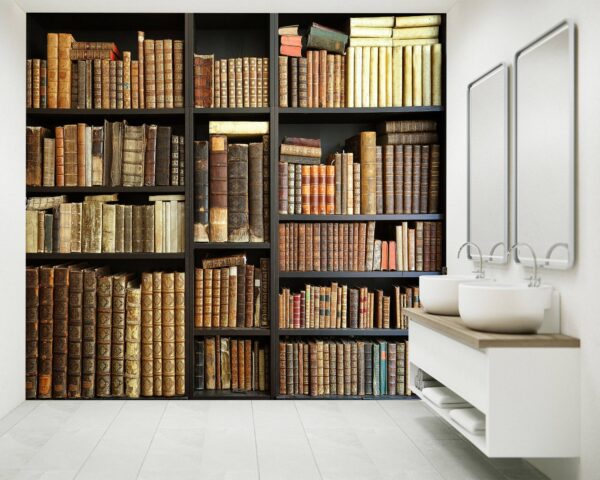 Vintage Books Wallpaper Photo Wall Mural Wall UV Print Decal Wall Art Décor