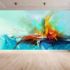 Waterproof mural capturing the essence of modern artistry