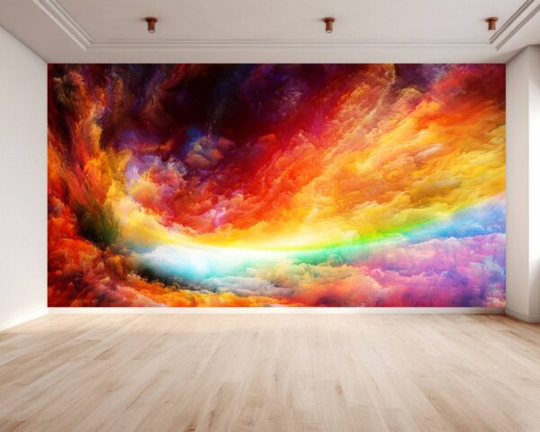 Waterproof mural capturing the essence of a passionate sky