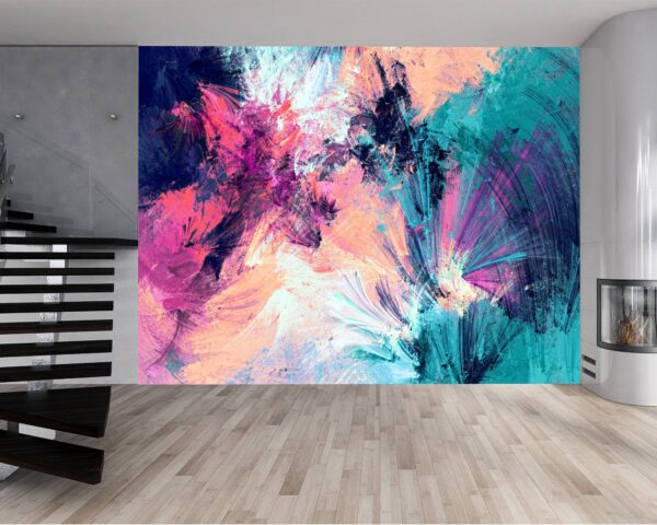 Colorful Ink Wallpaper Photo Wall Mural Wall UV Print Decal Wall Art Décor