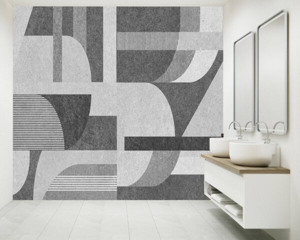 Gray Design Wallpaper Photo Wall Mural Wall UV Print Decal Wall Art Décor