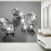 Group of Diamonds Wallpaper Photo Wall Mural Wall UV Print Decal Wall Art Décor