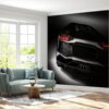 Close-up of super sport car details on wall mural