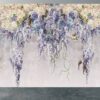 Lilac branches on the Gray Background Wallpaper Photo Wall Mural Wall UV Print Decal Wall Art Décor