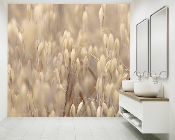 Oat Field Boho Style Wallpaper Photo Wall Mural Wall UV Print Decal Wall Art Décor