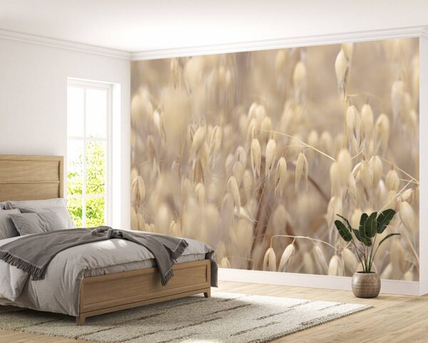 Oat Field Boho Style Wallpaper Photo Wall Mural Wall UV Print Decal Wall Art Décor