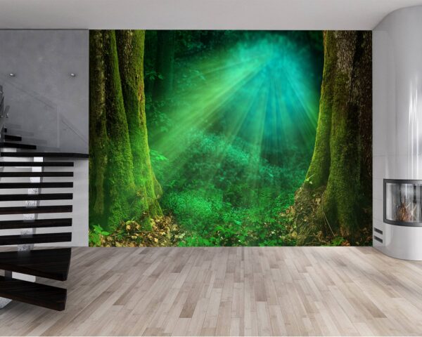 Magical Woods Landscape Wallpaper Photo Wall Mural Wall UV Print Decal Wall Art Décor