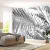 Palm Tree in Black and White Wallpaper Photo Wall Mural Wall UV Print Decal Wall Art Décor