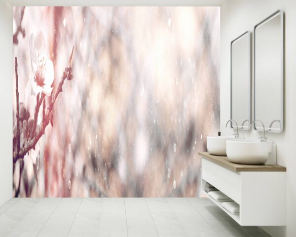 White Cherry Blossoms Wallpaper Photo Wall Mural Wall UV Print Decal Wall Art Décor