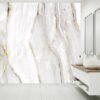 Gold and White Marble Wallpaper Photo Wall Mural Wall UV Print Decal Wall Art Décor