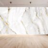 White Gold Marble Wallpaper - Self Adhesive Wallpaper, Luxurious Wall Art Marble Wall Design, Wall Decoration, Removable Wallpaper