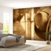 Cowboy Hat and Lasso Wallpaper Photo Wall Mural Wall UV Print Decal Wall Art Décor