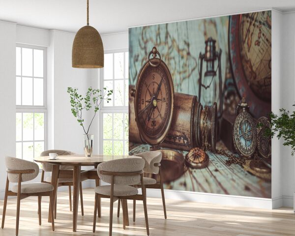 Antique Pirate Items Wallpaper Photo Wall Mural Wall UV Print Decal Wall Art Décor