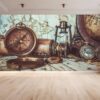 Antique Pirate Items Wallpaper Photo Wall Mural Wall UV Print Decal Wall Art Décor