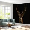 Waterproof Deer Portrait-themed wall mural