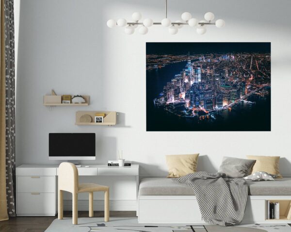 New York Wall Sticker - Self Adhesive Wall Sticker, City Landscape Art, Wall Decoration, Removable Vinyl, Easy To Install