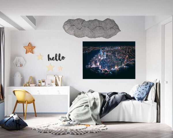 New York Wall Sticker - Self Adhesive Wall Sticker, City Landscape Art, Wall Decoration, Removable Vinyl, Easy To Install