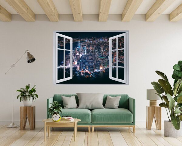 New York Wall Sticker - Self Adhesive Wall Sticker, City Landscape Art, Wall Decoration, Removable Vinyl, Easy To Install