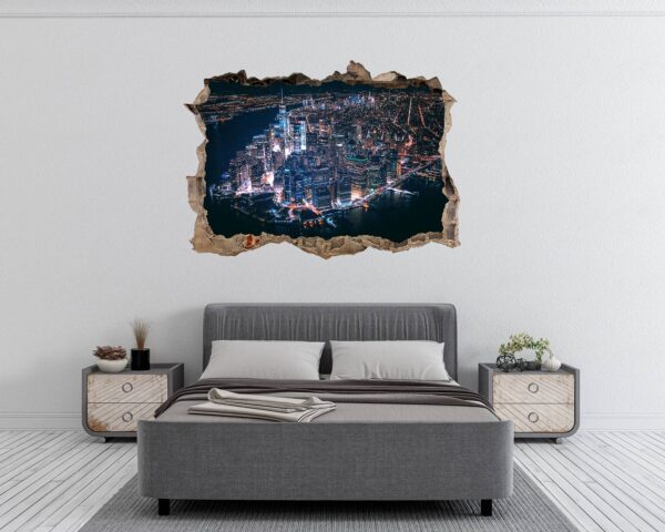 New York Wall Sticker - Self Adhesive Wall Sticker, City Landscape Art, Wall Decoration, Removable Vinyl, Easy To Install