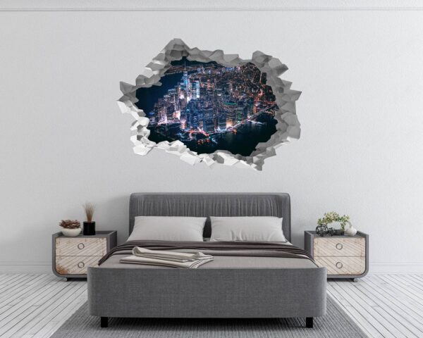 New York Wall Sticker - Self Adhesive Wall Sticker, City Landscape Art, Wall Decoration, Removable Vinyl, Easy To Install