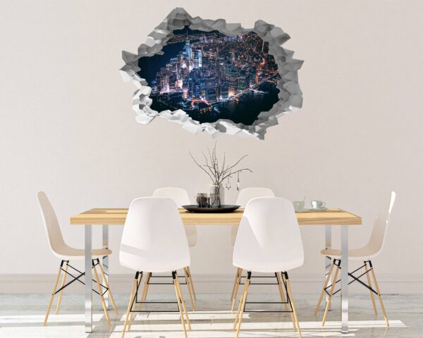 New York Wall Sticker - Self Adhesive Wall Sticker, City Landscape Art, Wall Decoration, Removable Vinyl, Easy To Install