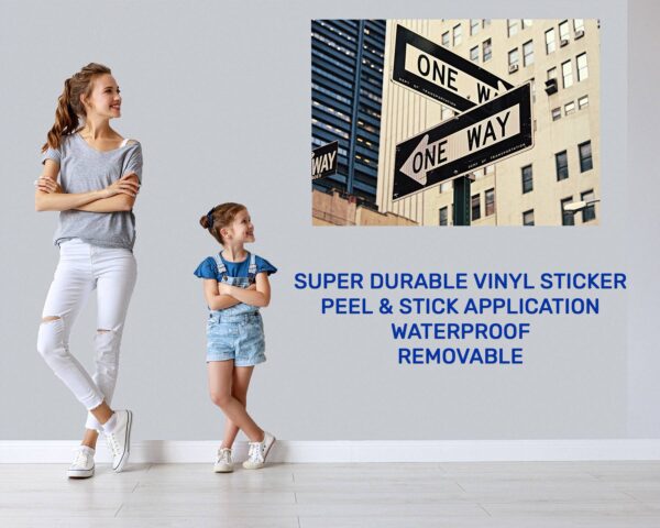 New York Wall Sticker - Self Adhesive Wall Sticker, City Landscape Art, Wall Decoration, Removable Vinyl, Easy To Install