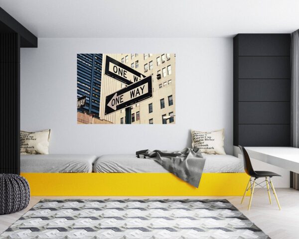 New York Wall Sticker - Self Adhesive Wall Sticker, City Landscape Art, Wall Decoration, Removable Vinyl, Easy To Install