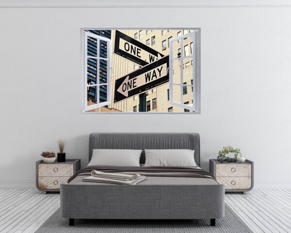 New York Wall Sticker - Self Adhesive Wall Sticker, City Landscape Art, Wall Decoration, Removable Vinyl, Easy To Install