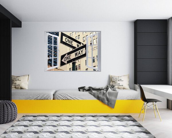 New York Wall Sticker - Self Adhesive Wall Sticker, City Landscape Art, Wall Decoration, Removable Vinyl, Easy To Install