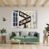 New York Wall Sticker - Self Adhesive Wall Sticker, City Landscape Art, Wall Decoration, Removable Vinyl, Easy To Install