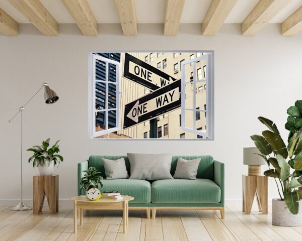 New York Wall Sticker - Self Adhesive Wall Sticker, City Landscape Art, Wall Decoration, Removable Vinyl, Easy To Install