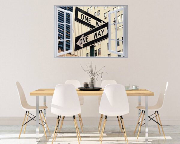 New York Wall Sticker - Self Adhesive Wall Sticker, City Landscape Art, Wall Decoration, Removable Vinyl, Easy To Install