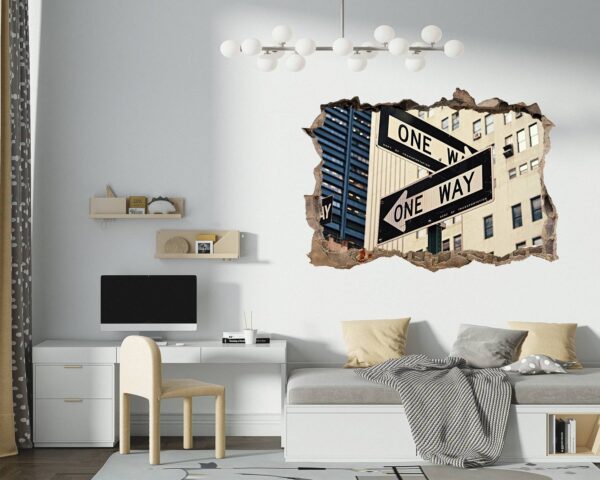 New York Wall Sticker - Self Adhesive Wall Sticker, City Landscape Art, Wall Decoration, Removable Vinyl, Easy To Install