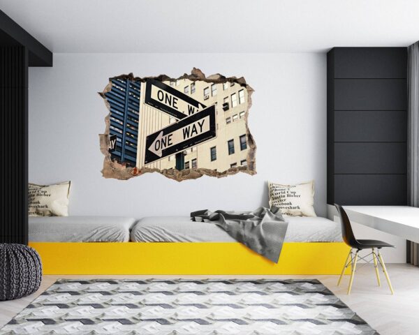 New York Wall Sticker - Self Adhesive Wall Sticker, City Landscape Art, Wall Decoration, Removable Vinyl, Easy To Install