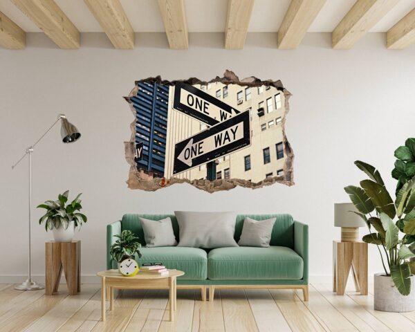 New York Wall Sticker - Self Adhesive Wall Sticker, City Landscape Art, Wall Decoration, Removable Vinyl, Easy To Install