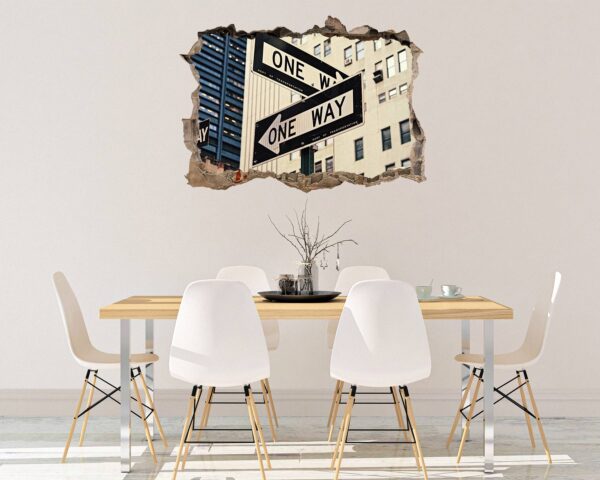 New York Wall Sticker - Self Adhesive Wall Sticker, City Landscape Art, Wall Decoration, Removable Vinyl, Easy To Install