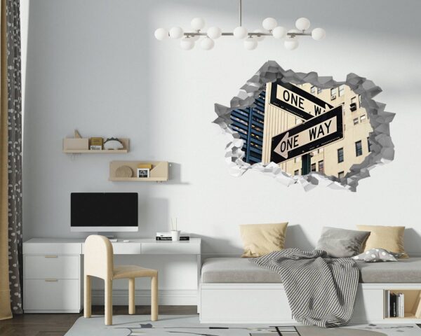 New York Wall Sticker - Self Adhesive Wall Sticker, City Landscape Art, Wall Decoration, Removable Vinyl, Easy To Install