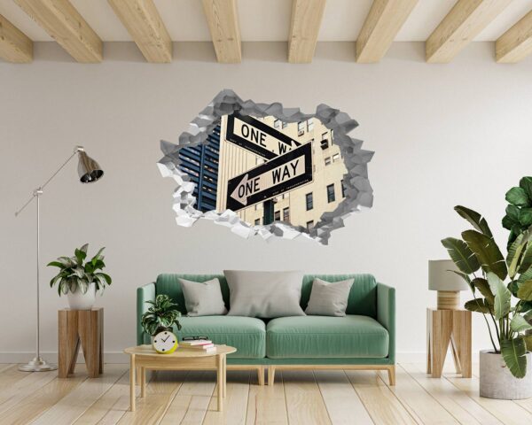 New York Wall Sticker - Self Adhesive Wall Sticker, City Landscape Art, Wall Decoration, Removable Vinyl, Easy To Install