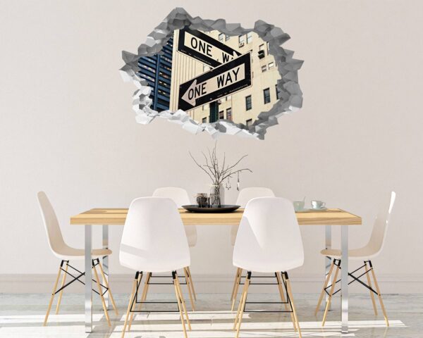 New York Wall Sticker - Self Adhesive Wall Sticker, City Landscape Art, Wall Decoration, Removable Vinyl, Easy To Install