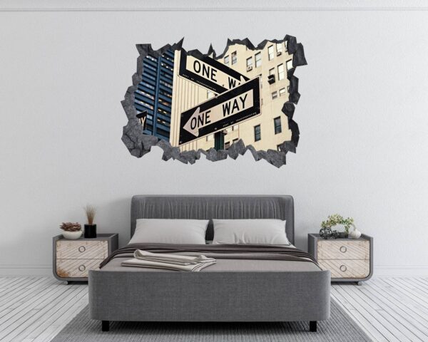 New York Wall Sticker - Self Adhesive Wall Sticker, City Landscape Art, Wall Decoration, Removable Vinyl, Easy To Install