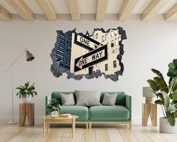 New York Wall Sticker - Self Adhesive Wall Sticker, City Landscape Art, Wall Decoration, Removable Vinyl, Easy To Install