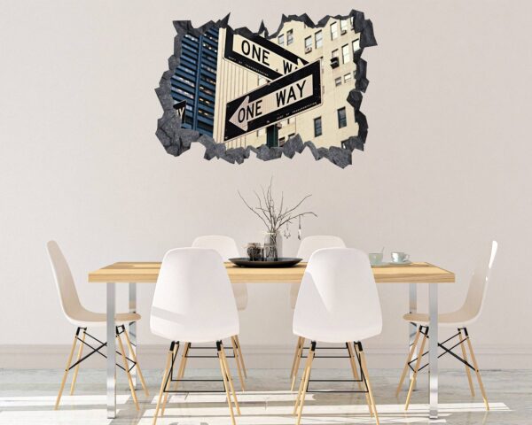 New York Wall Sticker - Self Adhesive Wall Sticker, City Landscape Art, Wall Decoration, Removable Vinyl, Easy To Install